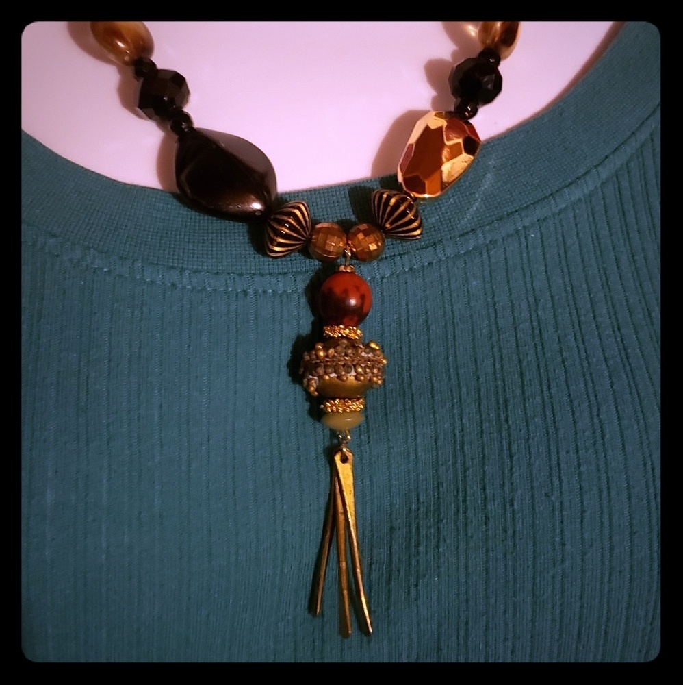 Women's fashion ooak repurposed necklace